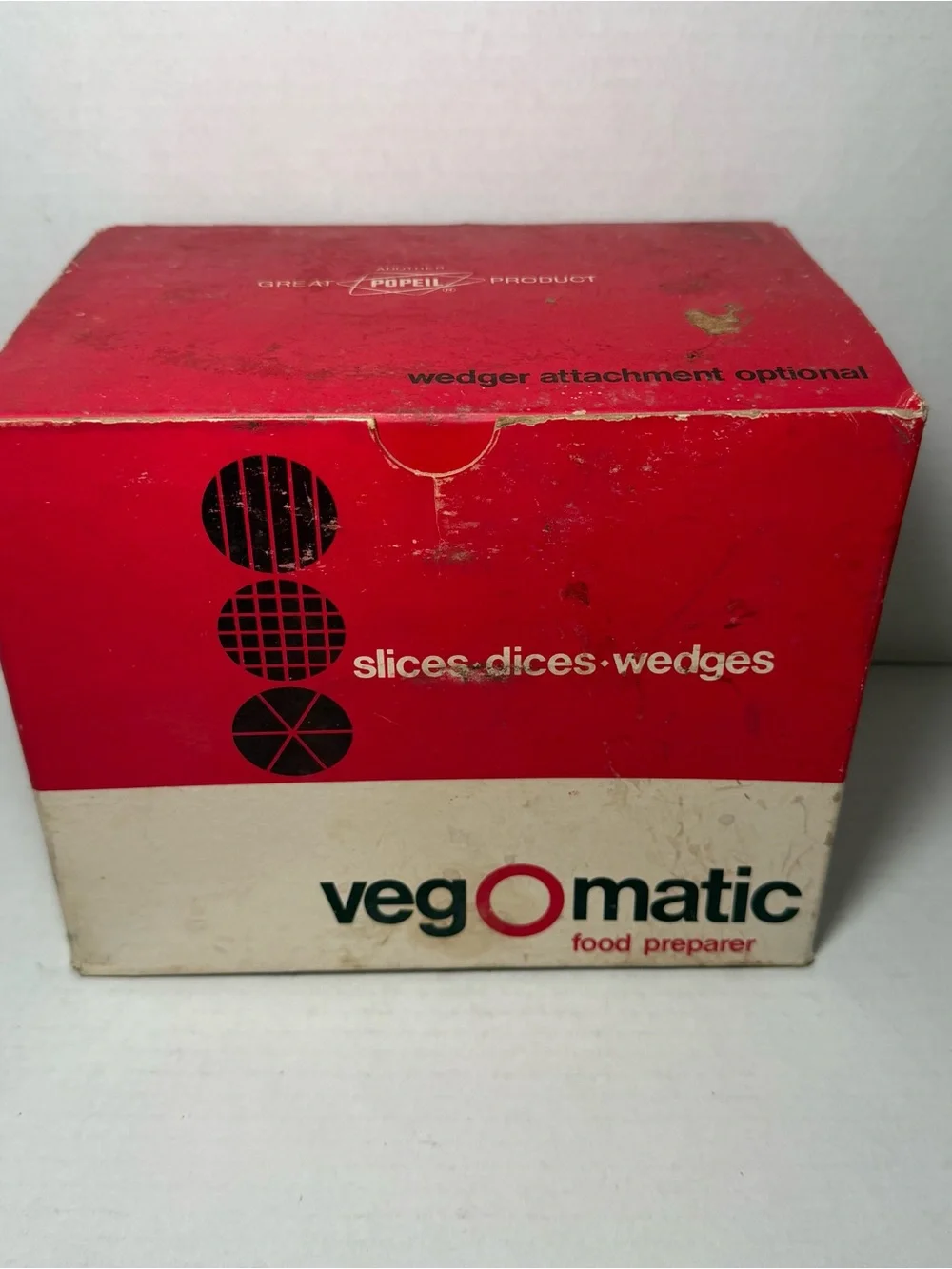 VTG 1969 Veg-O-Matic Popeil Food Cutter Slices Dices W/ Original Box